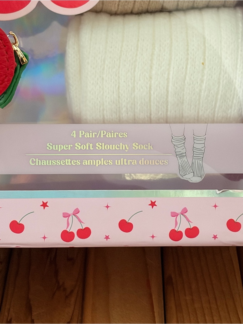 Moon Cake Cherry Tumbler Slouchy Socks Gift Set and Cherry Keychain - Picture 5 of 10
